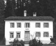 Casa na que residía Nietzsche, nas súas estancias en Sils-Maria