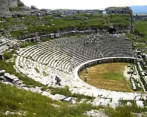 Restos arqueolóxicos do teatro de Mileto