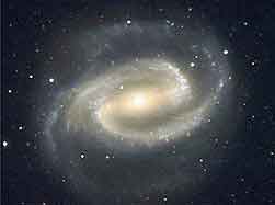 Una galaxia en espiral, de estructura similar a la de la Vía Láctea